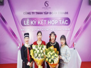 Lễ kí kết hợp tác toàn diện giữa Chuỗi nhượng quyền thương hiệu Spa Cerabe và Tân 3 bà chủ mới