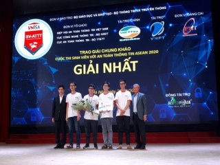 Trao giải cuộc thi sinh viên với An toàn thông tin ASEAN 2020